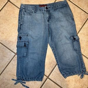 Y2k vintage Hilliard & Hanson petite Capri jeans